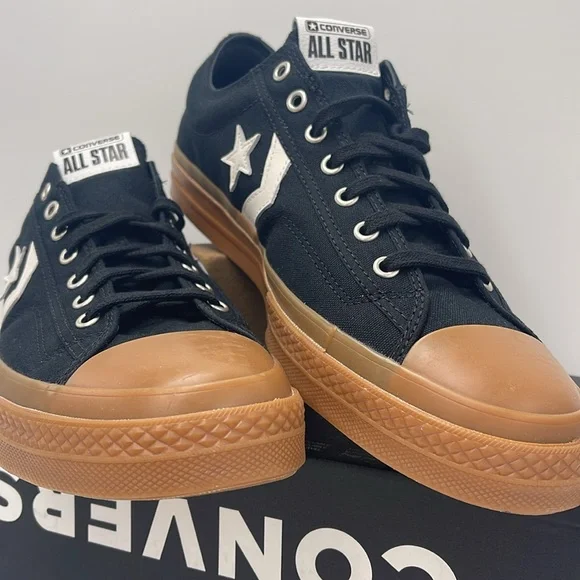 Converse Men's A08847C
STAR PLAYER 76 OX
All
CONVERSE Black and Brown Sneakers - Picture 5 of 16